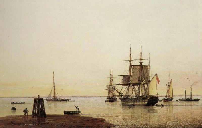 Henry Redmore Merchantmen and other Vessels off the Spurn Light Vessel France oil painting art